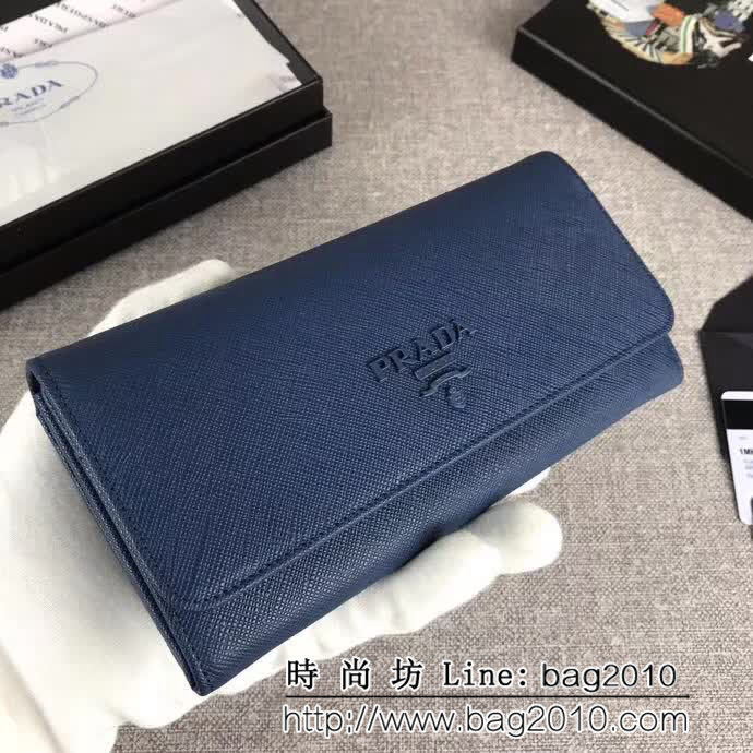 PRADA普拉達 官網同步 簡單時尚 新款女士翻蓋錢夾 1MH132 DD1008